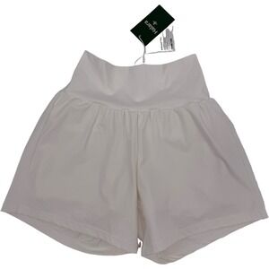 HALARA Small White High Waisted 2 in 1 Yoga Shorts Tennis Athletic Golf NWT